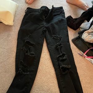 Black American eagle jeans size 2